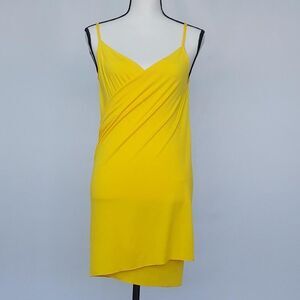 Woman's Bikini Cover Up Spaghetti Straps Backless Beach Dress Small Yellow NWOT